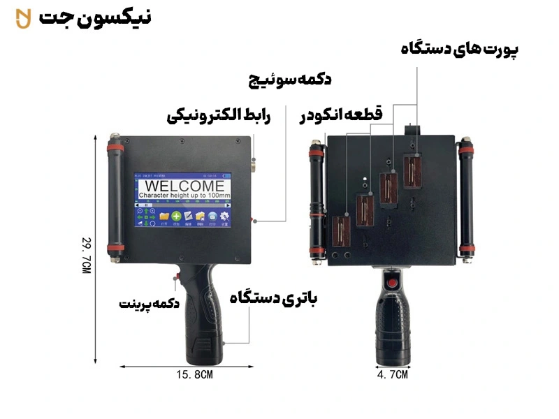 نحوه کار با جت پرینتر دستی